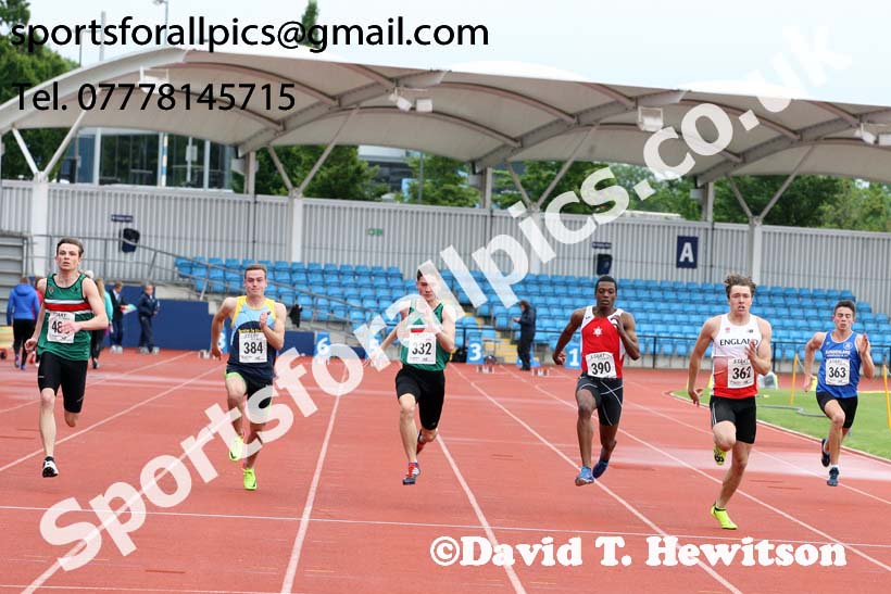 Mens under-20s 100 metres, Northern Senior and Under-20s Champs., SportsCity, Manchester. Photo: David T. Hewitson/Sports for All Pics